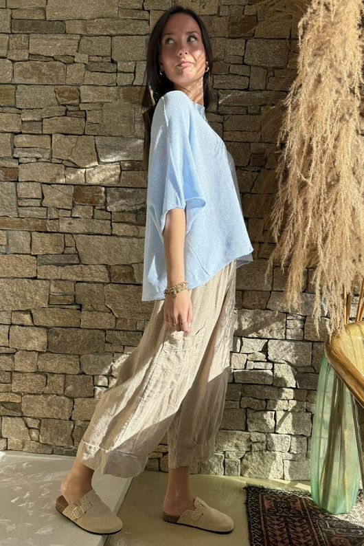 Conrad Box Cotton Knit Ice 